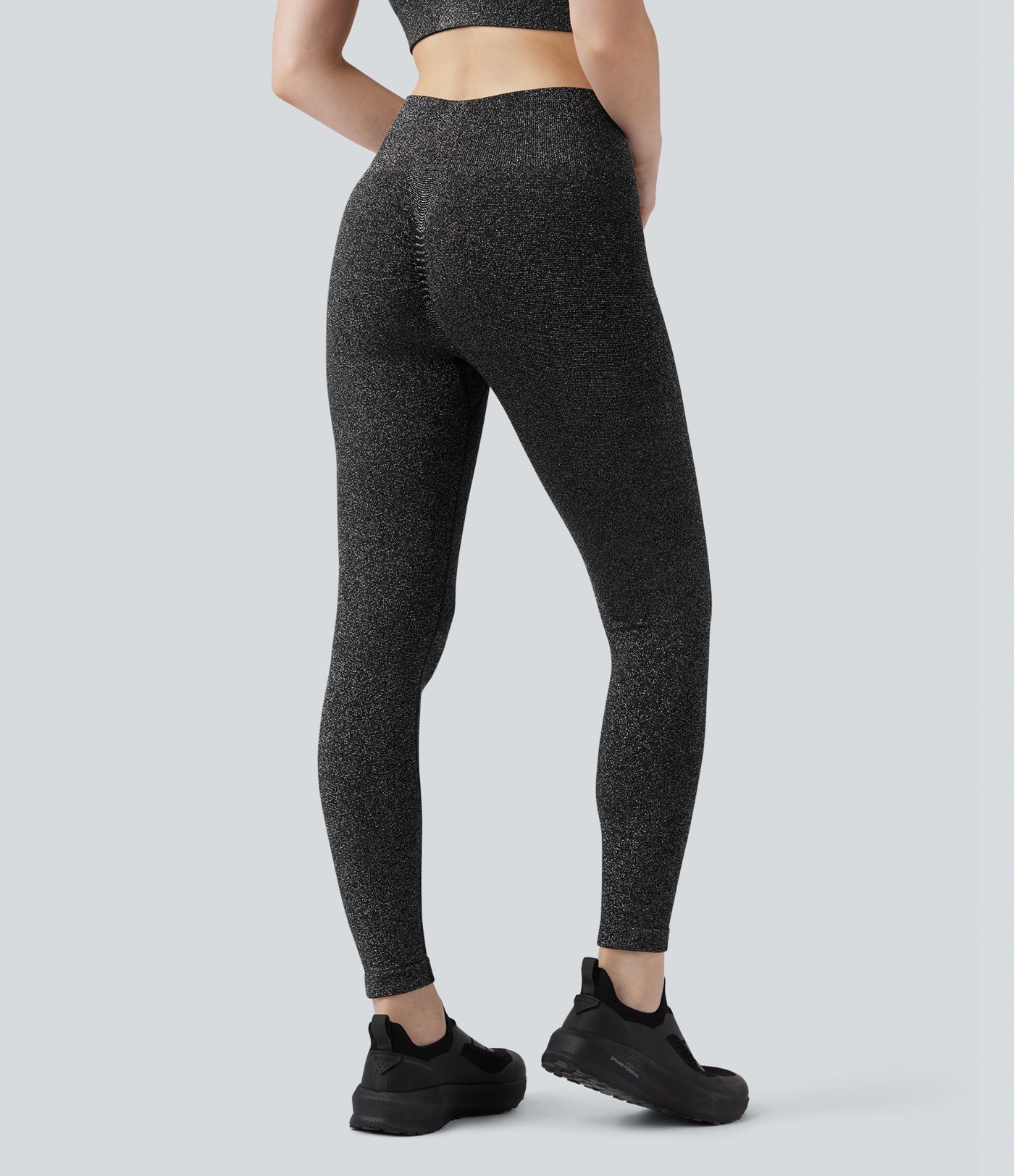 Sparkle Seamless Flow High Waisted Workout Leggings
