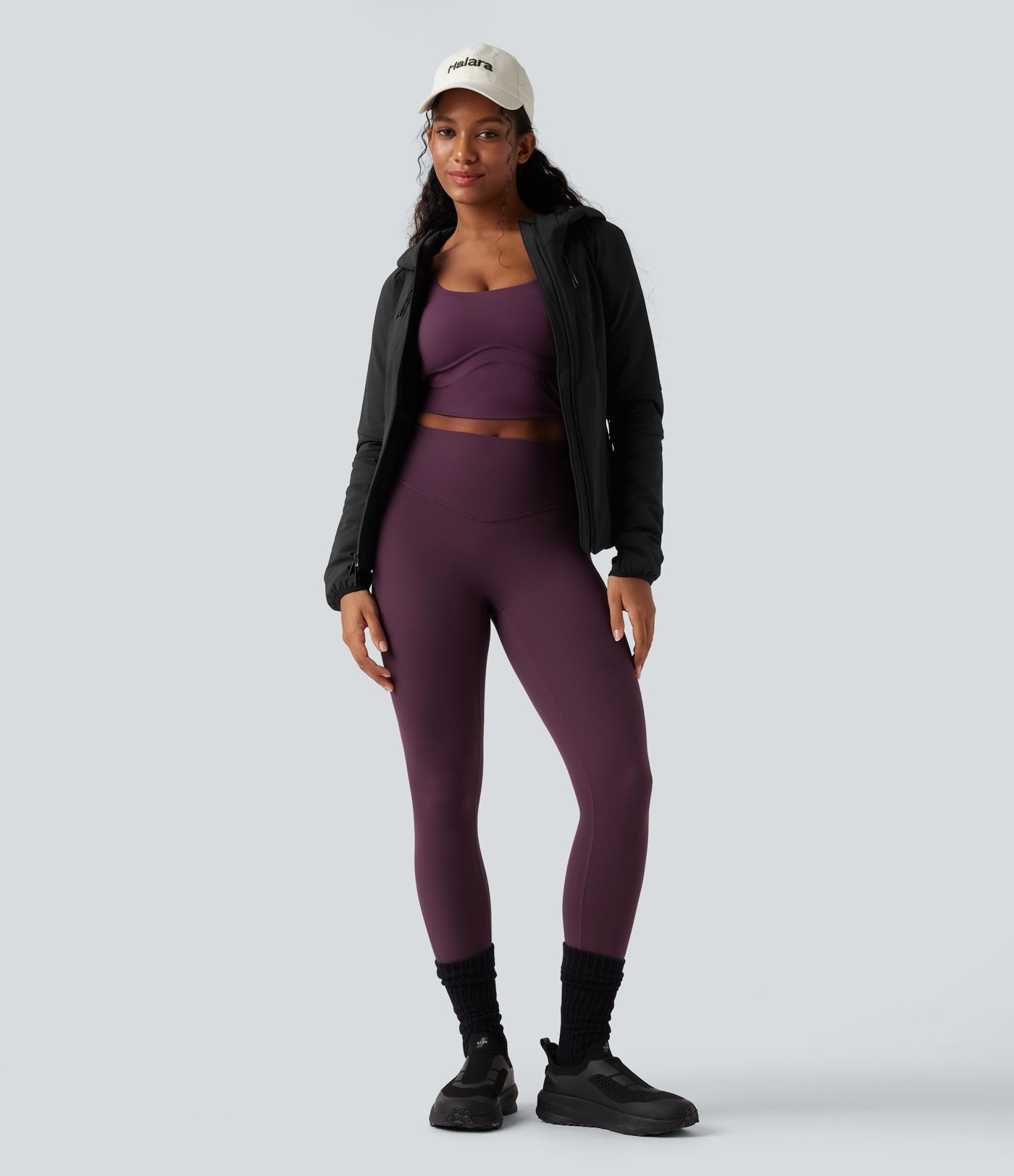 Reflective Hooded Running Down Jacket with Pockets