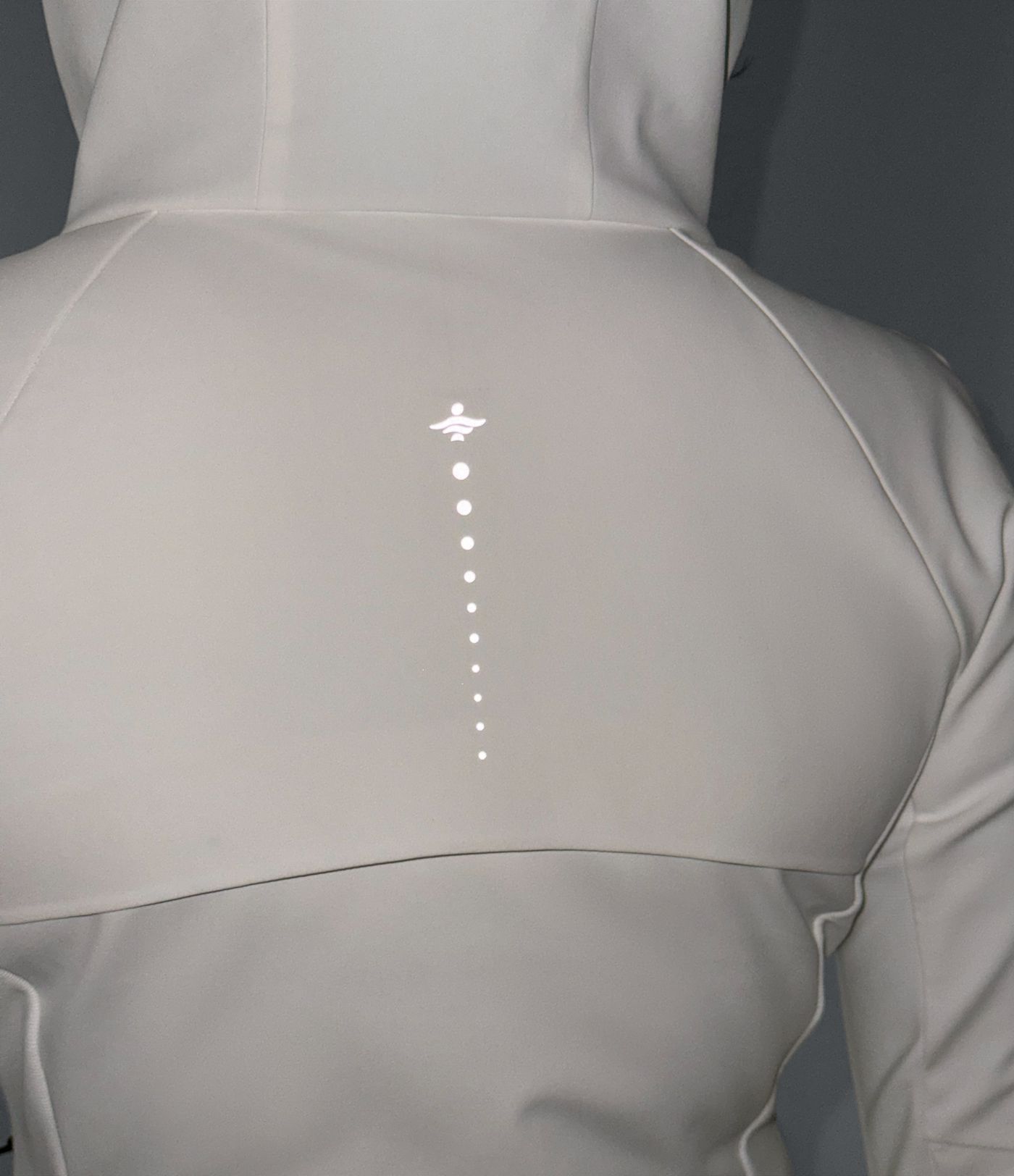 Reflective Hooded Running Down Jacket with Pockets