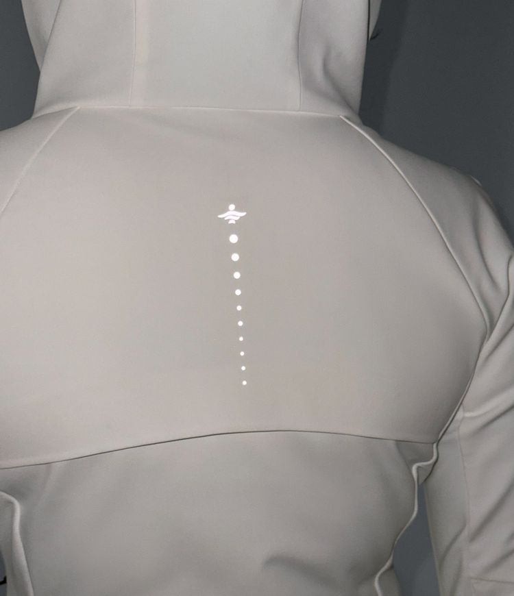 Reflective Hooded Running Down Jacket with Pockets