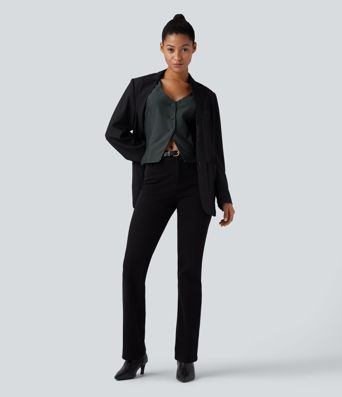 Gilet col V à rayures