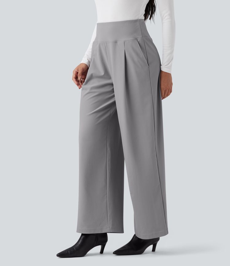 Halara Flex™ High Waisted Twill Work Baggy Pants with Pockets