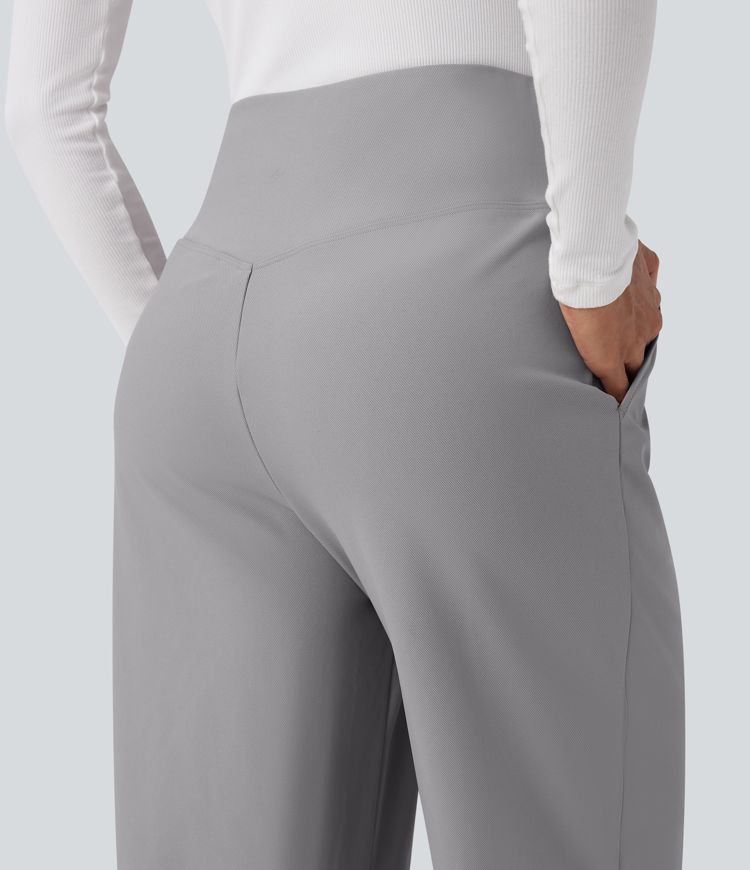Halara Flex™ High Waisted Twill Work Baggy Pants with Pockets