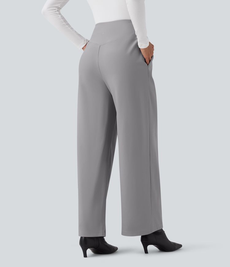 Halara Flex™ High Waisted Twill Work Baggy Pants with Pockets
