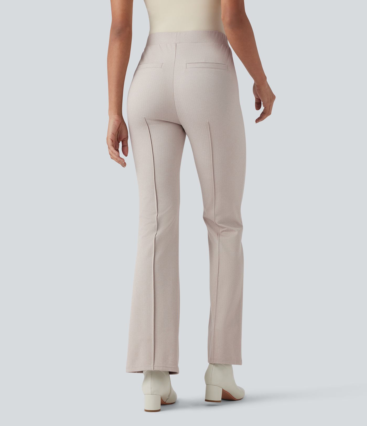 Halara Flex™ High Waisted Tummy Control Herringbone Work Flare Pants