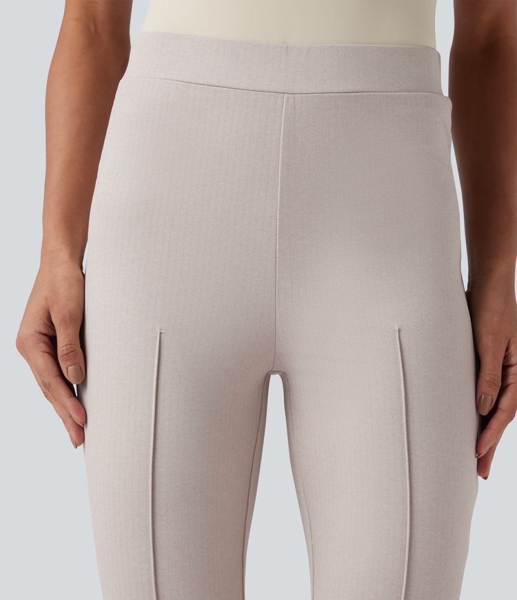 Halara Flex™ High Waisted Tummy Control Herringbone Work Flare Pants