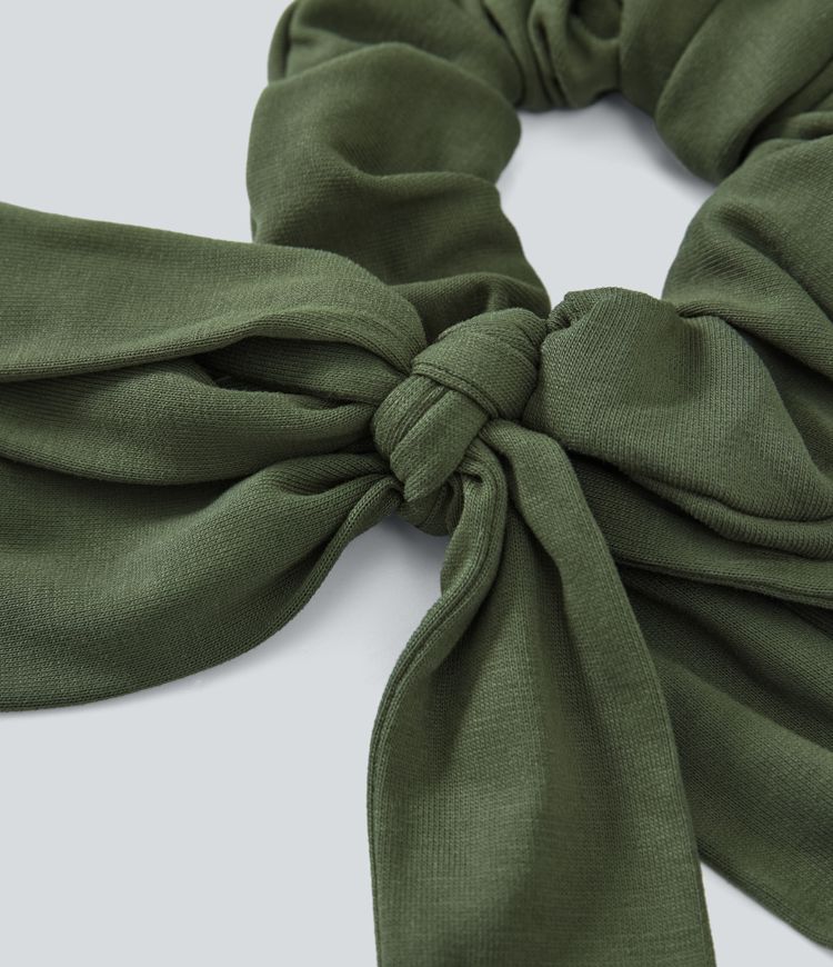 Halara Logo Yoga Bow Hair Tie