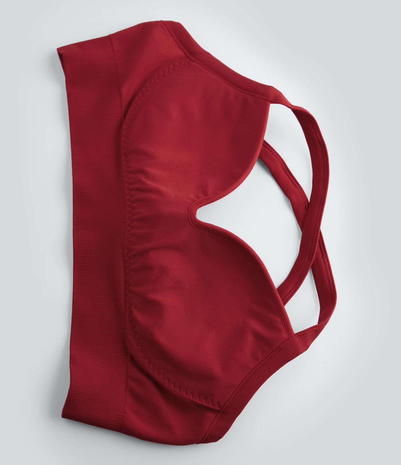 Seamless Flow Medium Support Sweetheart Neck Yoga Sports Bra