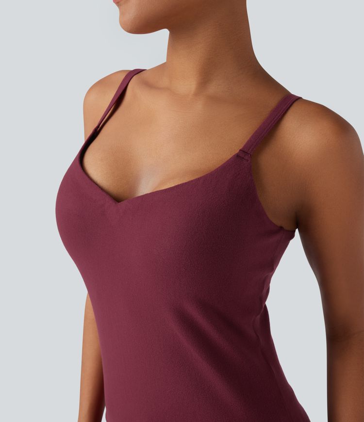 Halara HeatCore Molded Cups Push-Up Adjustable Straps Casual Warming Cami Top D-F Cups