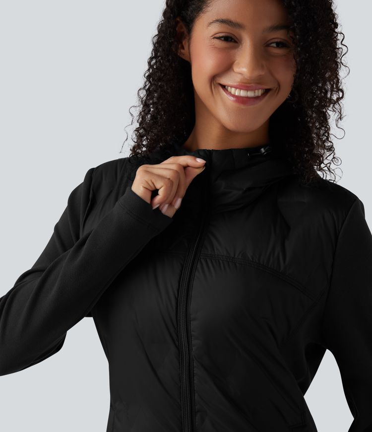 Hooded Casual Down Jacket with Pockets