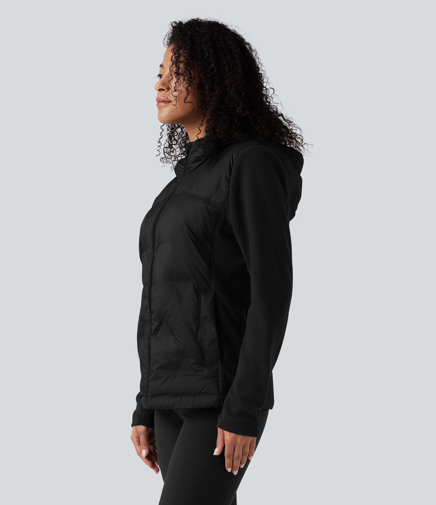 Hooded Casual Down Jacket with Pockets