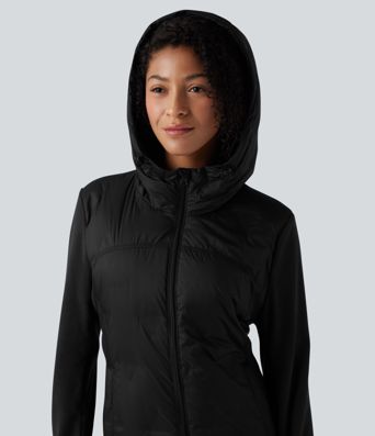 Hooded Casual Down Jacket with Pockets