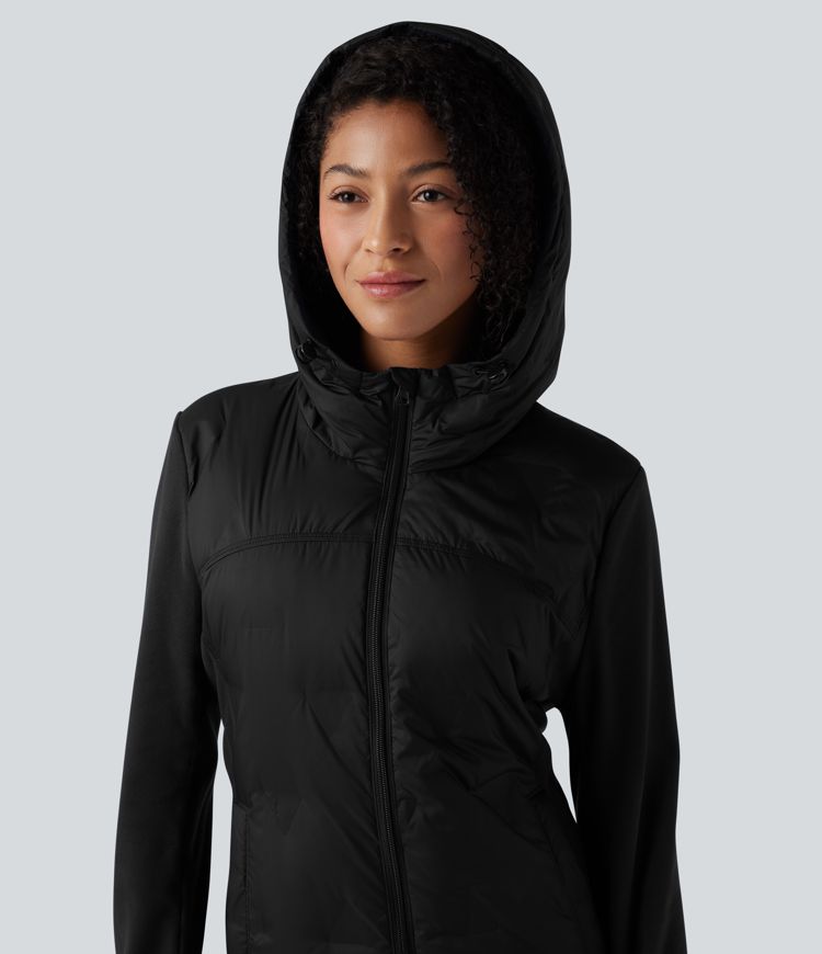 Hooded Casual Down Jacket with Pockets