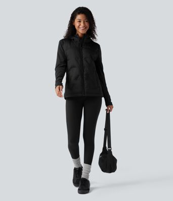 Hooded Casual Down Jacket with Pockets