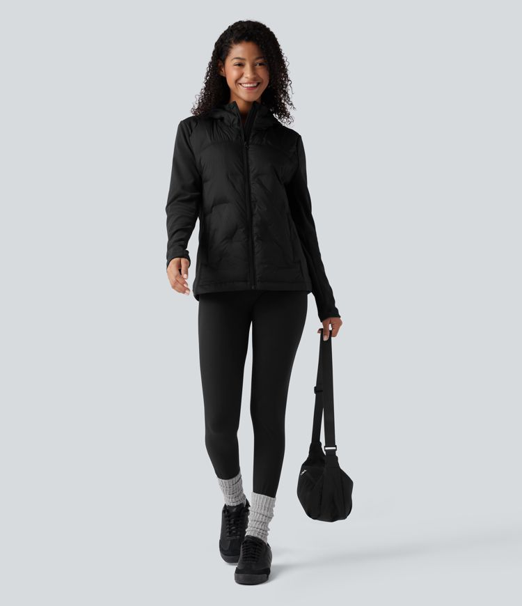 Hooded Casual Down Jacket with Pockets