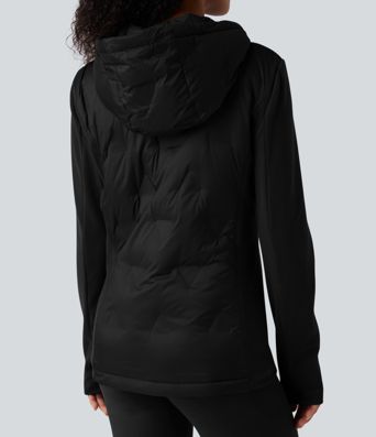 Hooded Casual Down Jacket with Pockets