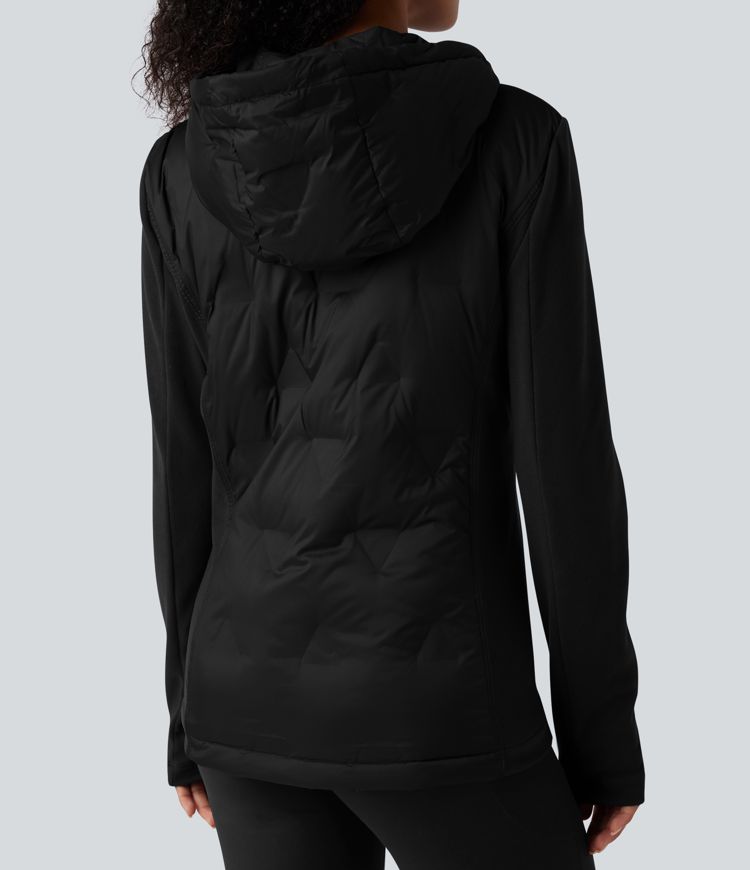 Hooded Casual Down Jacket with Pockets