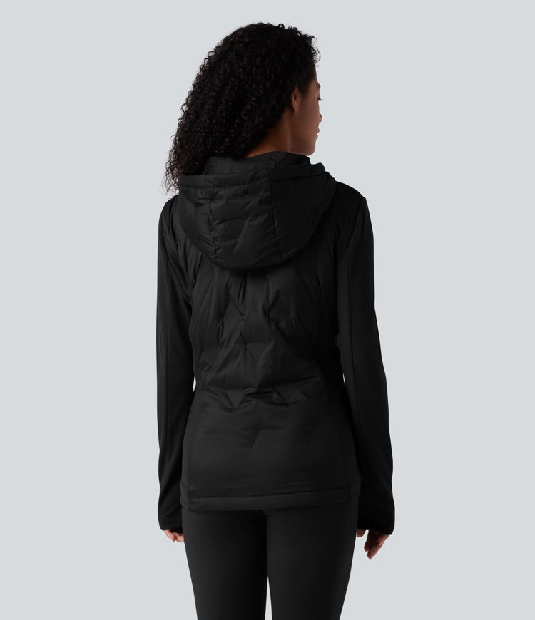 Hooded Casual Down Jacket with Pockets
