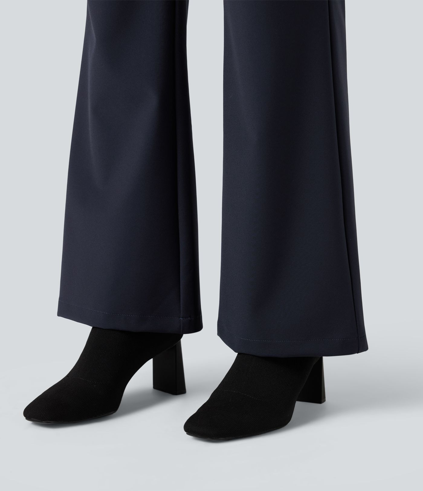 High Waisted Work Bootcut Pants with Pockets