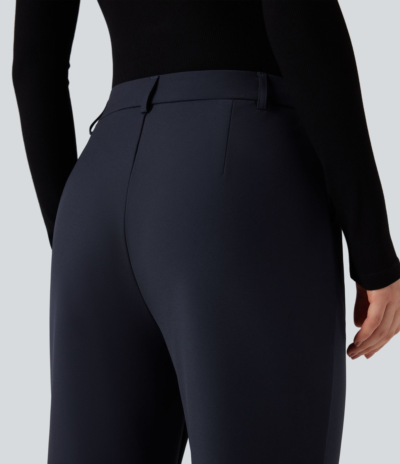 High Waisted Work Bootcut Pants with Pockets