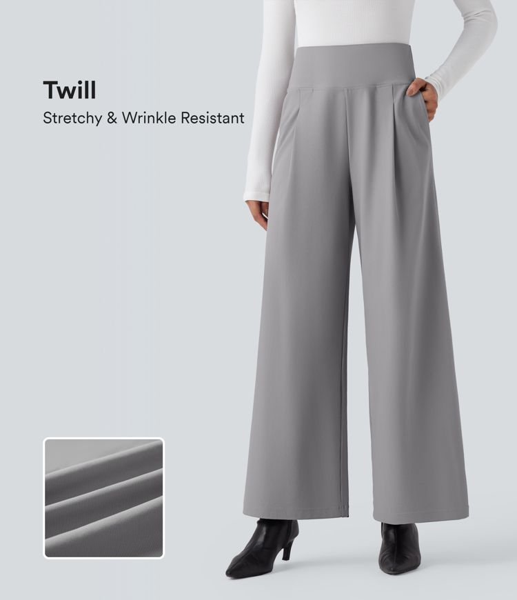 Halara Flex™ High Waisted Twill Work Baggy Pants with Pockets