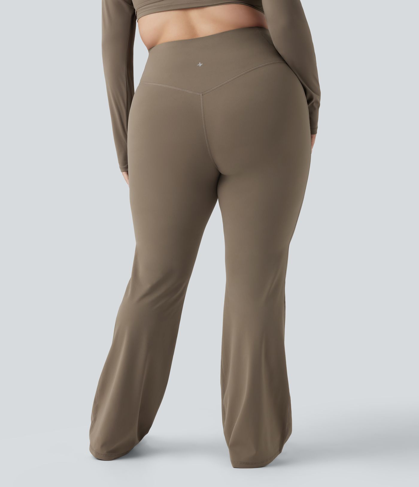 Halara UltraSculpt™ High Waisted Tummy Control Shaping Yoga Flare Plus Size Leggings