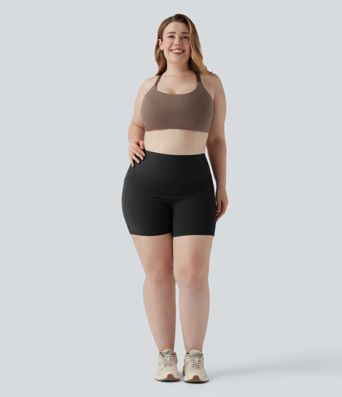 Halara UltraSculpt™ High Waisted Butt Lifting Tummy Control Shaping Training Plus Size Biker Shorts 5'' with Pockets Halara UltraSculpt™ High Waisted Butt Lifting Tummy Control Shaping Training Plus Size Biker Shorts 5'' with Pockets