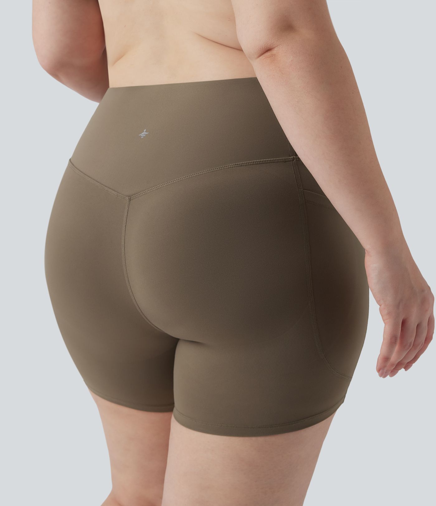 Halara UltraSculpt™ High Waisted Butt Lifting Tummy Control Shaping Training Plus Size Biker Shorts 5'' with Pockets