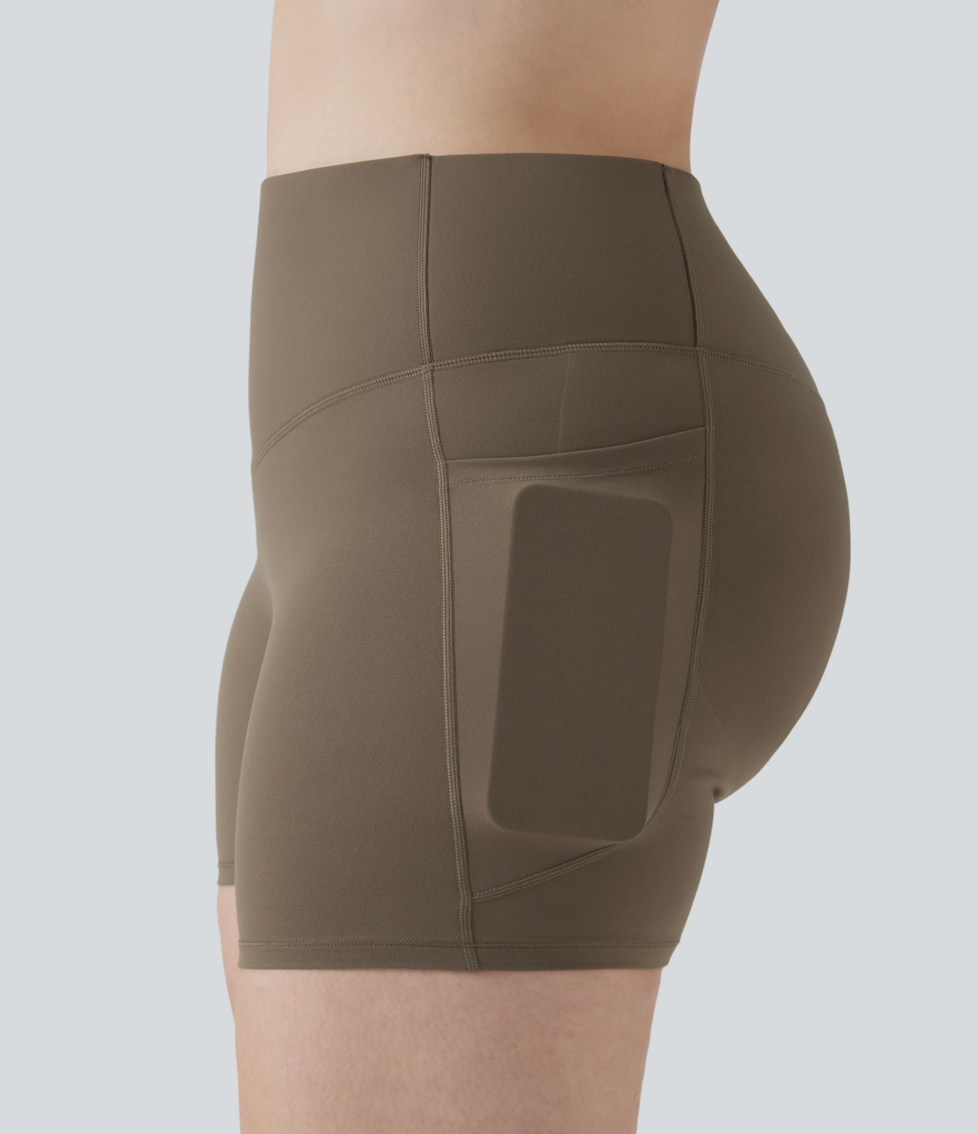 Halara UltraSculpt™ High Waisted Butt Lifting Tummy Control Shaping Training Plus Size Biker Shorts 5'' with Pockets