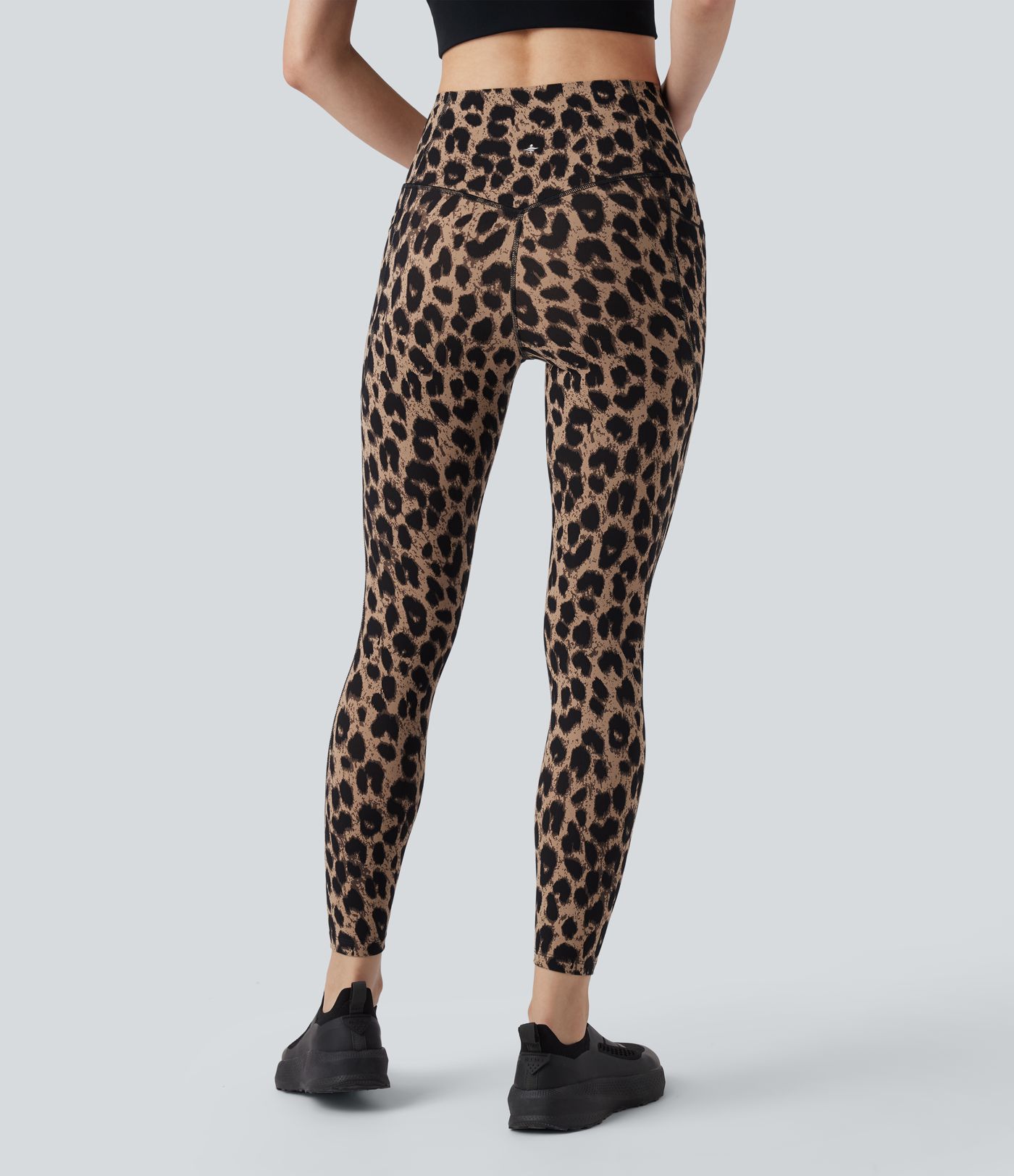 Halara UltraSculpt™ Leopard Print High Waisted Tummy Control Yoga Leggings with Pockets