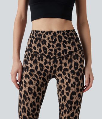 Halara UltraSculpt™ Leopard Print High Waisted Tummy Control Yoga Leggings with Pockets