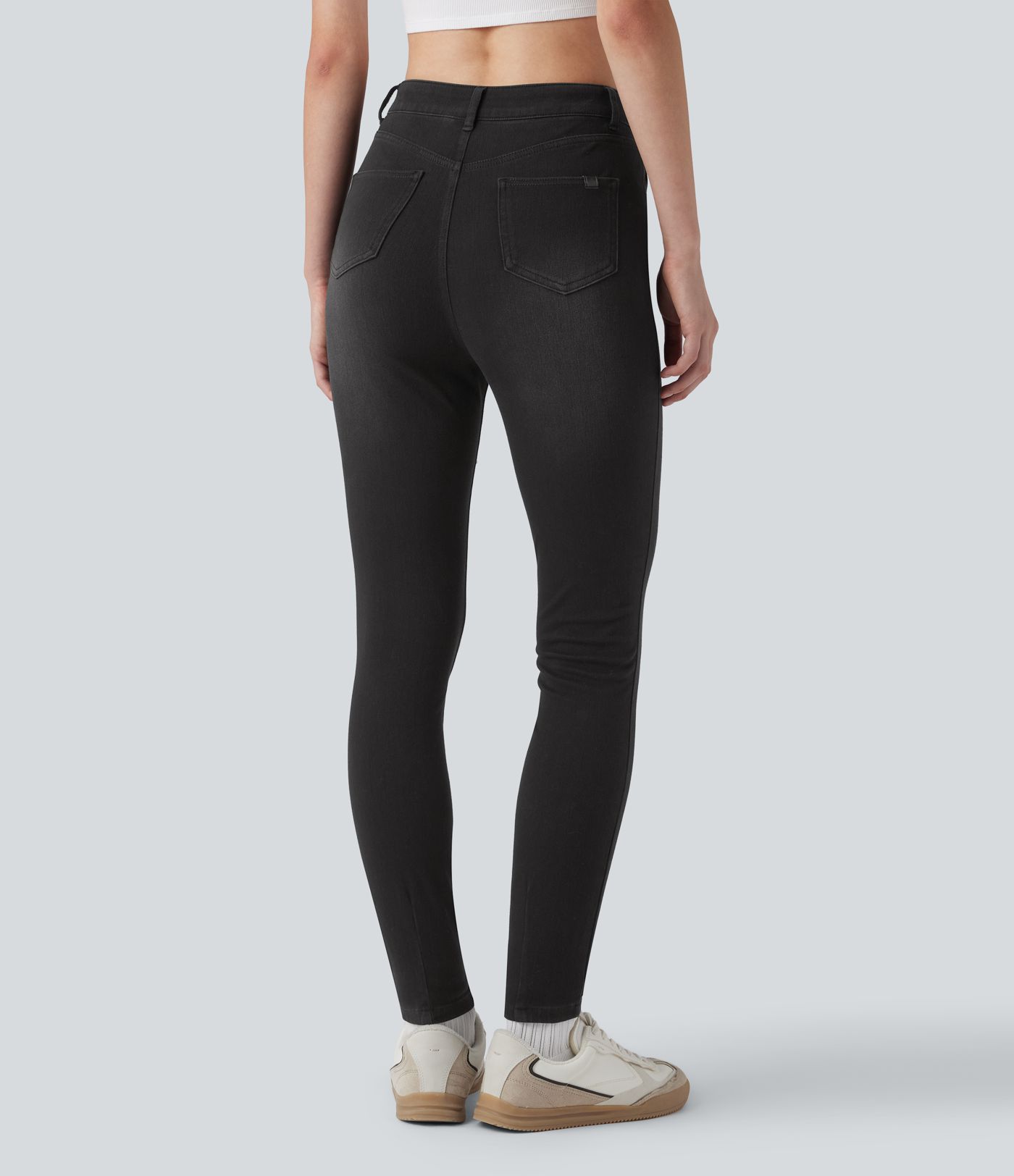 Halara Flex™ High Waisted Women Fit Casual Skinny Denim Jeans with Pockets