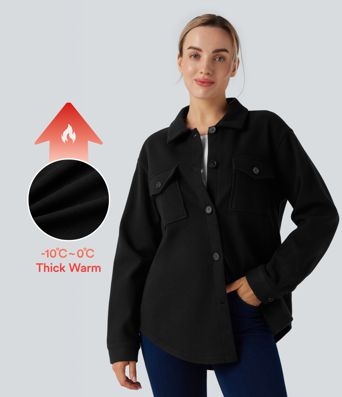 Jacke mit Brusttaschen und langen Ärmeln