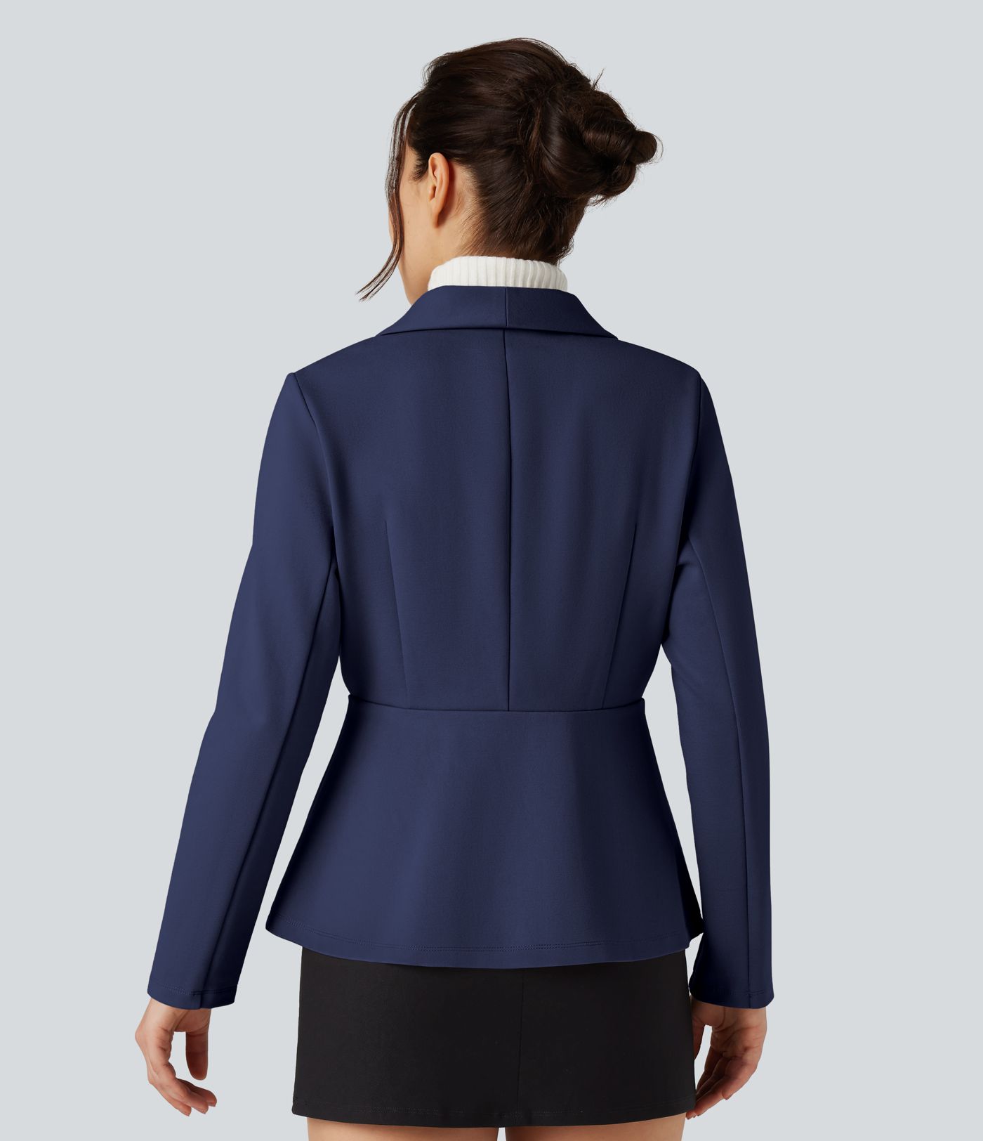 Shawl Collar Long Sleeve Work Blazer