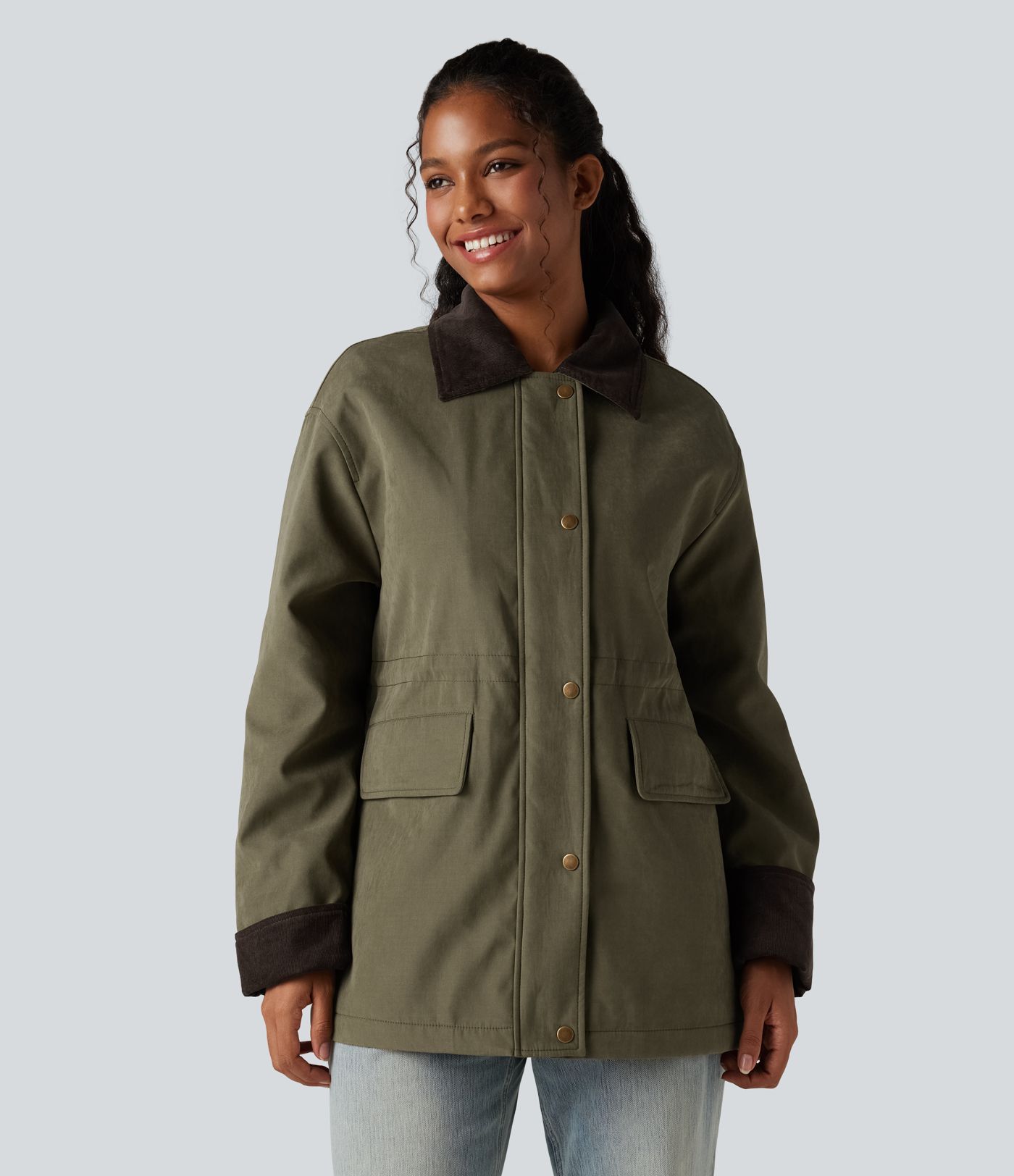 Veste barn casual à manches longues avec poches