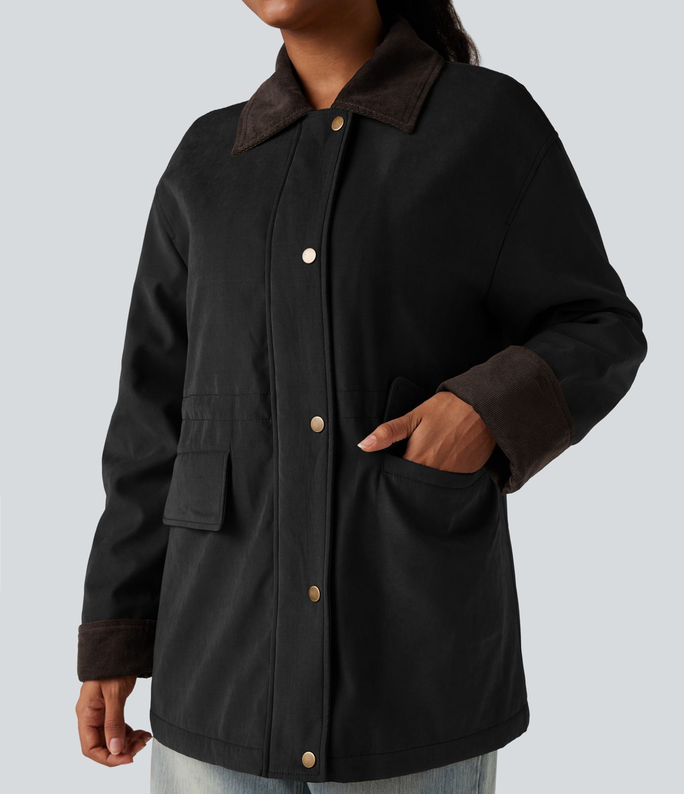 Veste barn casual à manches longues avec poches