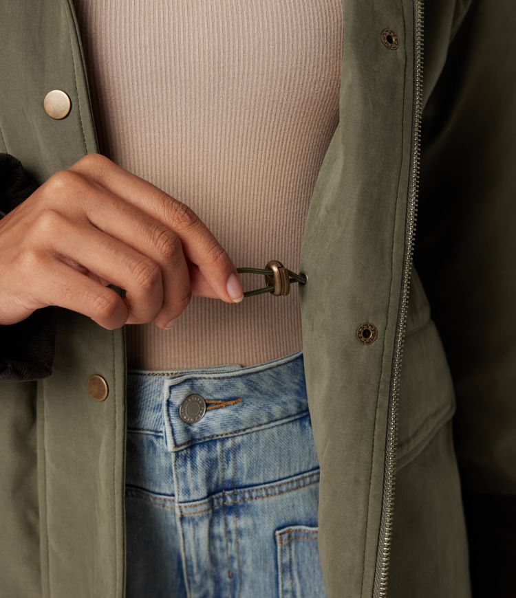 Long Sleeve Casual Padded Jacket with Pockets