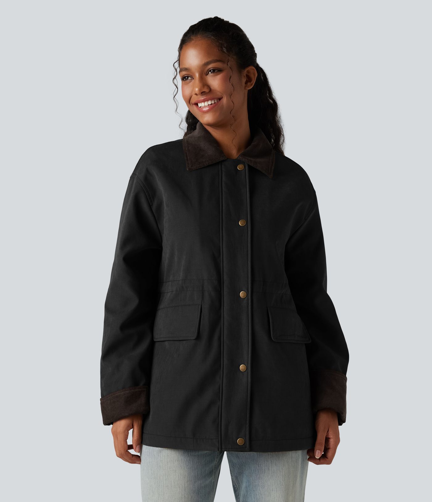 Veste barn casual à manches longues avec poches