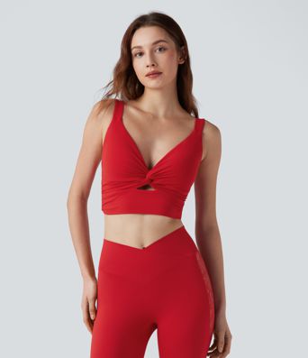 Halara UltraSculpt™ Light Support Molded Cups Push-Up Yoga Sports Bra