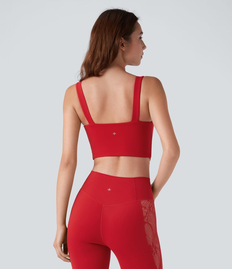 Halara UltraSculpt™ Light Support Molded Cups Push-Up Yoga Sports Bra