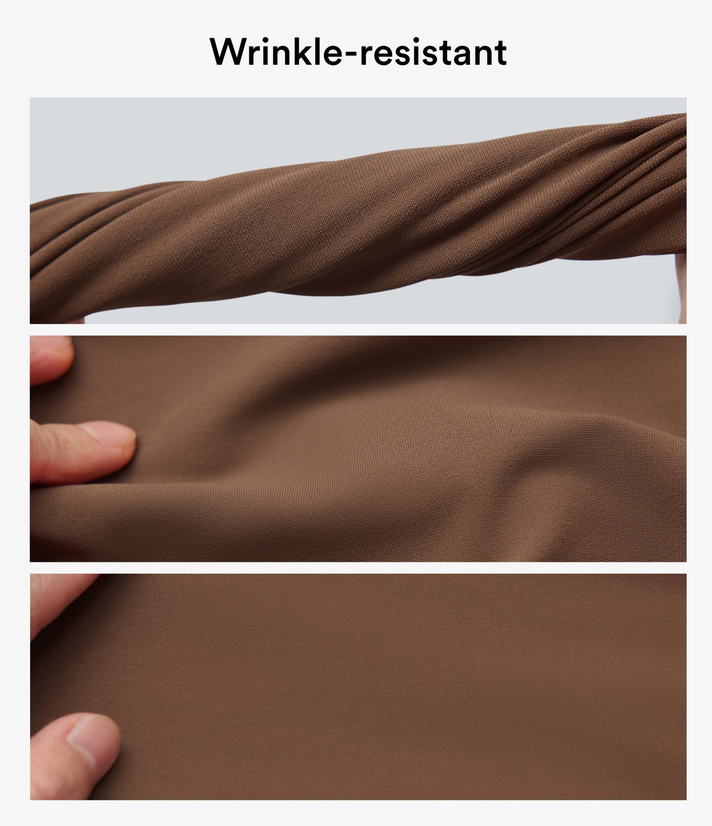 Wrinkle-resistant High Waisted Straight Leg Work Trousers with Pockets