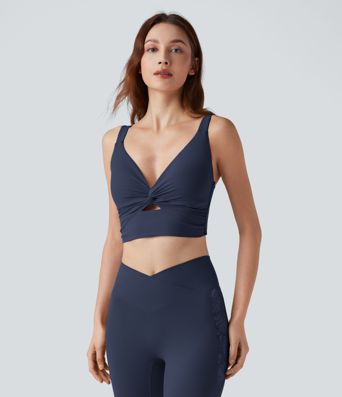 Halara UltraSculpt™ Light Support Molded Cups Push-Up Yoga Sports Bra