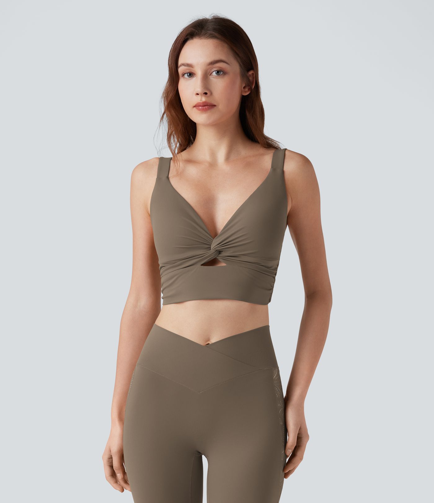 Halara UltraSculpt™ Light Support Molded Cups Push-Up Yoga Sports Bra