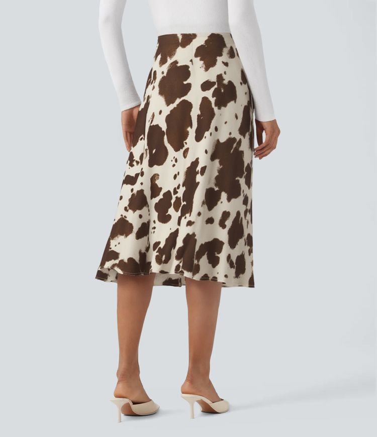Softlyzero™ Plush Low Rise A-Line Midi Work Skirt