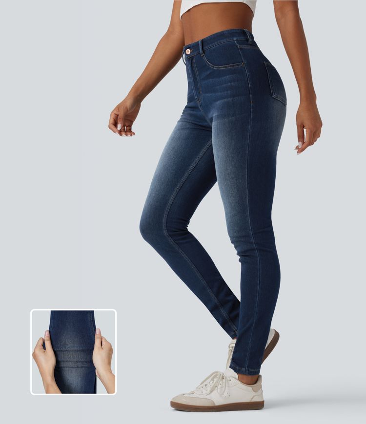 Halara Flex™ High Waisted Casual Skinny Jeans with Pockets