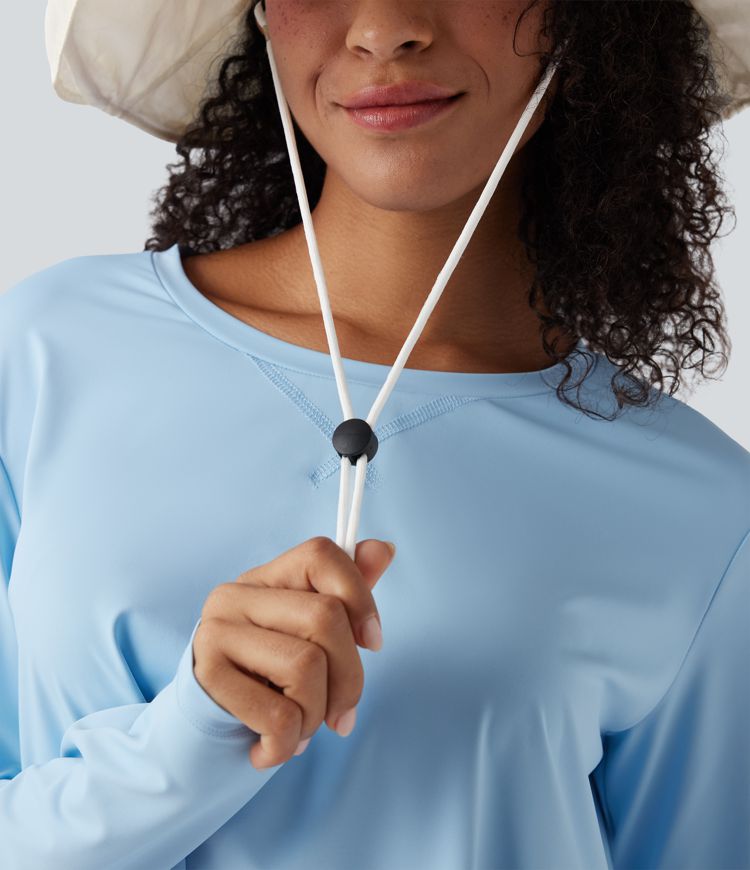 Wide Brim Adjustable Casual Sun Hat-UPF40+