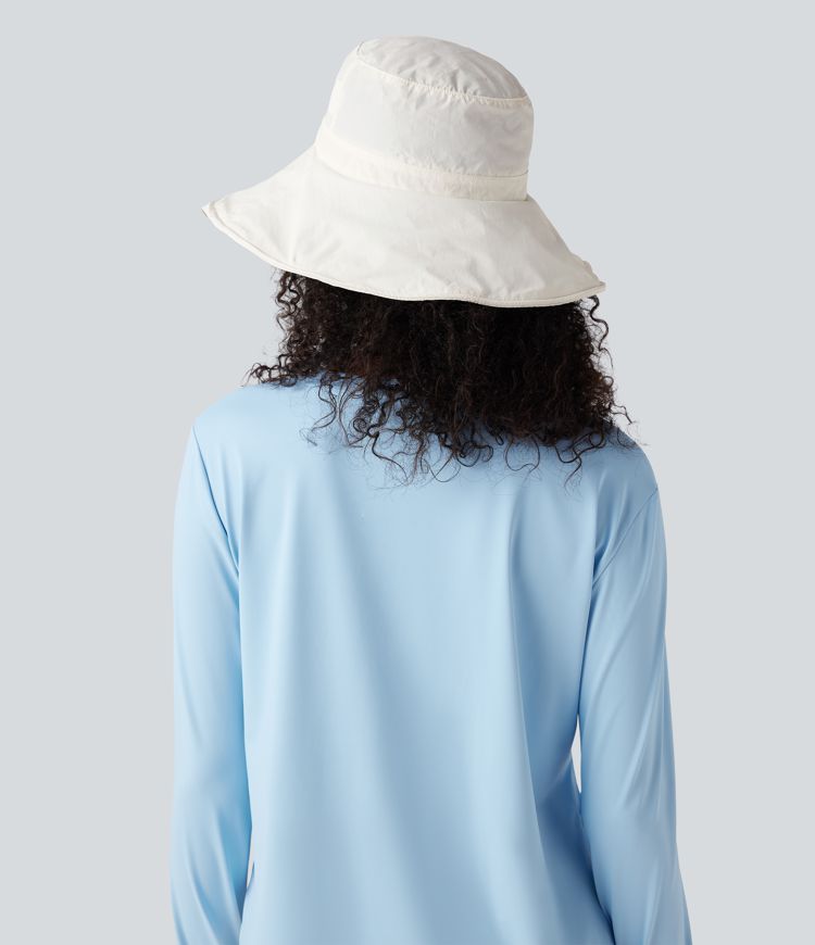 Wide Brim Adjustable Casual Sun Hat-UPF40+