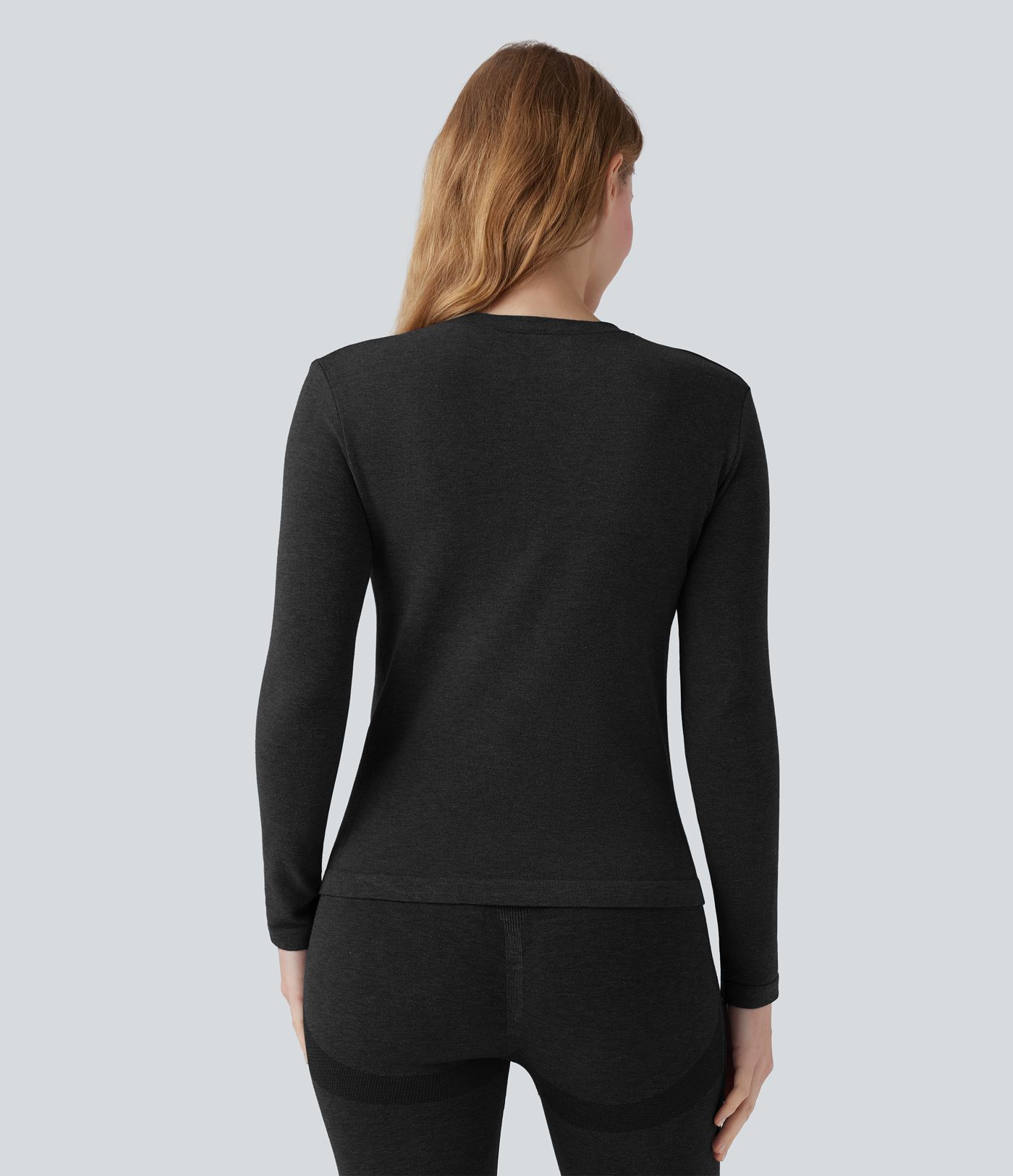 OneForm Seamless Flow Round Neck Long Sleeve Casual Warming Sports Top