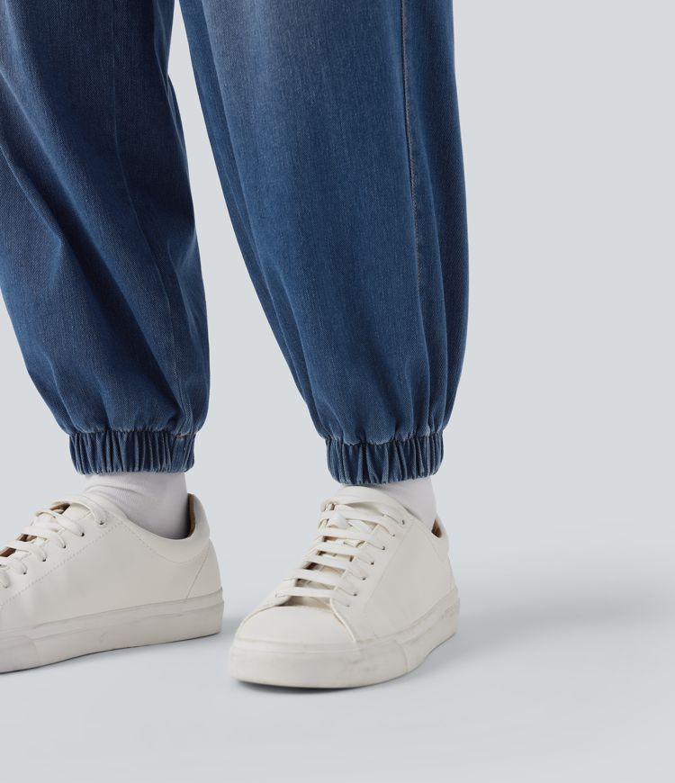 Halara Flex™ Mid Rise Drawstring Casual Sweatpants Jeans with Pockets