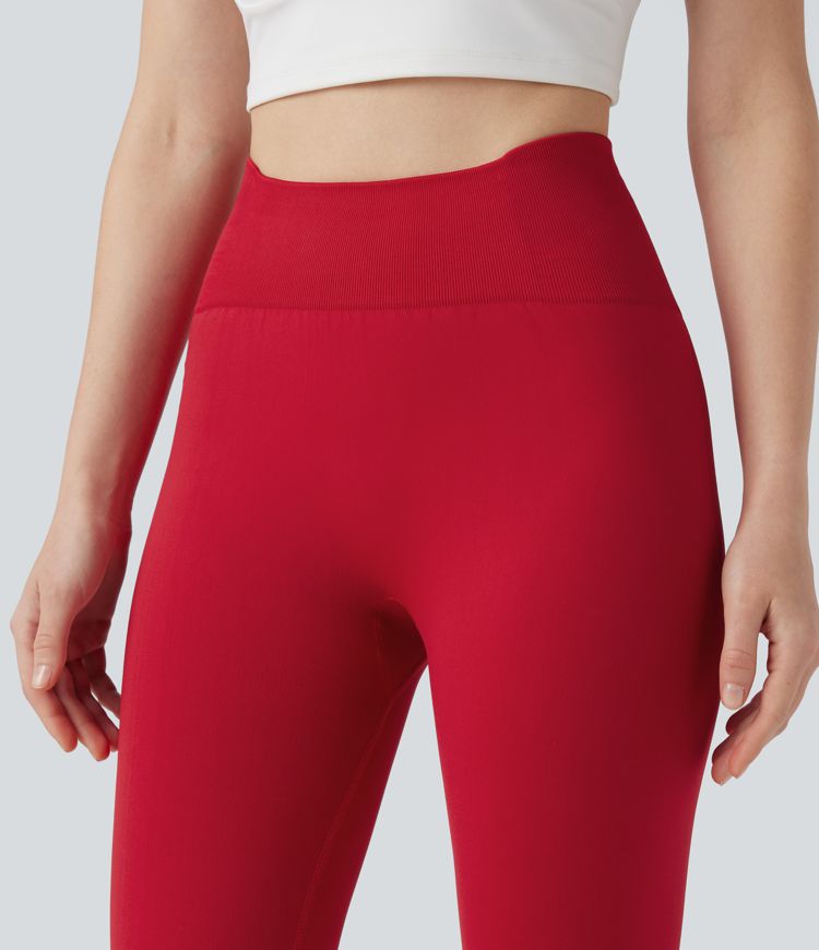 Seamless Flow High Waisted Butt Lifting Yoga 7/8 Leggings